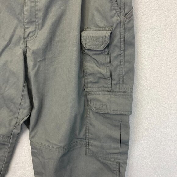 5.11 Tactical Men's Cargo Pants 38x30 Gray Flex Elastic Pockets Ripstop 210622 - Picture 6 of 16